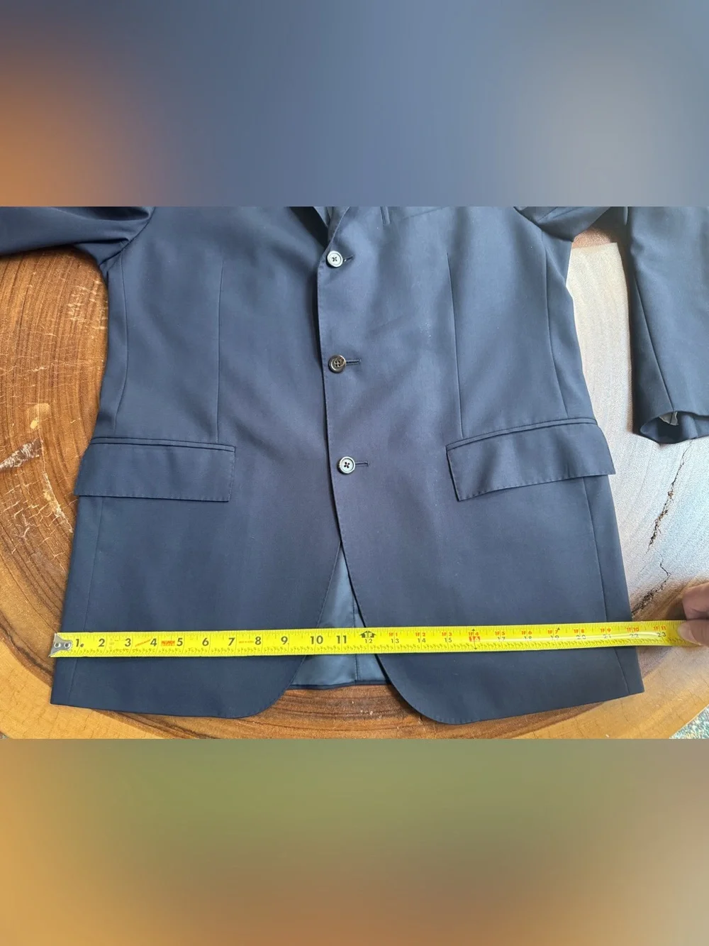 Men's Navy Blue Three-Button Polo II Blue Label Blazer - Classic Tailored Fit